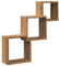 vidaXL Wandregale Artisan-Eiche 68x15x68 cm Holzwerkstoff, Würfelaufbewahrung, Würfelorganisator, Schweberegal, Würfelregal, schwebendes Regal