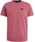 PME Legend Herren Rundhals T-Shirt Cold DYE Regular Fit Schwarz Weiss Grün Blau, Größe:XL, Farbe:3211 Rose Wine