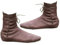 YUMALI Scarpe Medievali a Gambo Corto, Stivali Da Cavaliere Rinascimentali in Pelle PU, Stivaletti Vichinghi Con Fondo Piatto per Halloween (Brown,37)