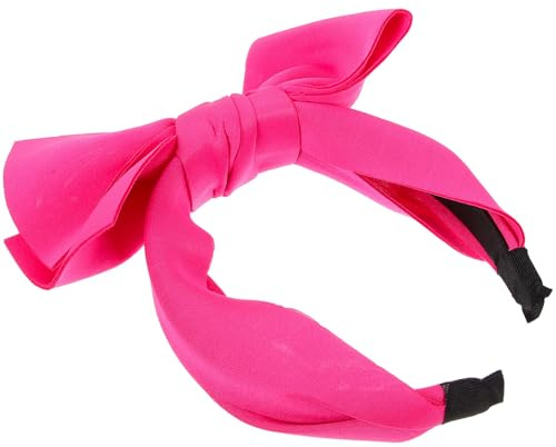 Abaodam Großes Schleifenstirnband für Damen Dekoratives Haarband mit Leuchtender Farbe Weiches Party Accessoire für Mädchen und Cosplay