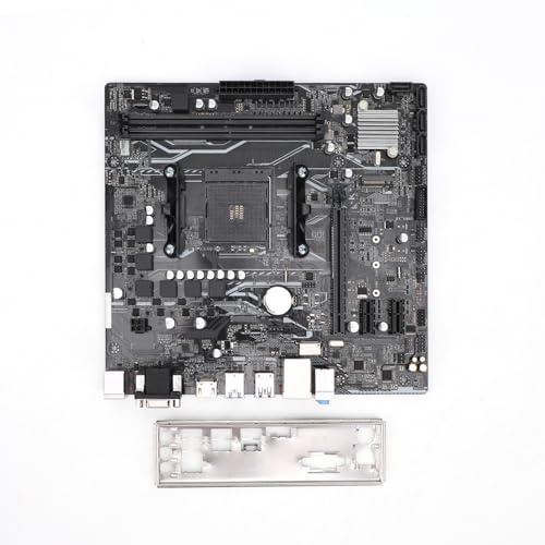 Sxhlseller Scheda Madre A320M K, Socket AM4 per CPU Ryzen Athlon, DDR4 3200 MHz OC, M.2 NVMe, USB 3.0, VGA, 22,5x22 Cm ATX, con Supporto 0 1 10