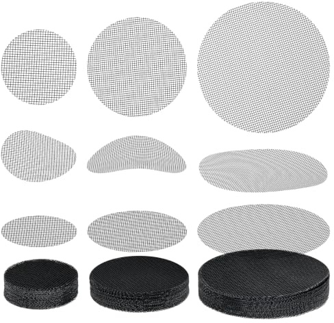 Heclia 125Pcs Flower Pot Hole Mesh Pads Bonsai Mesh 2 3 4Inch Drainage Pad | Drainage Screen Plant Pot Drainage Meshes, Round Flower Screen Cover Pad, Reusable Potting Mat, Gardening Prevent Soil Loss