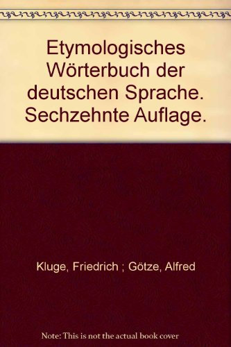 Etymologisches Wörterbuch der deutschen Sprache
