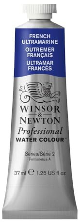 Winsor & Newton Professional Watercolor, 37ml Tube, French Ultramarine