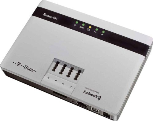 T-Home Eumex 401 ISDN- TK-Anlage mit 4 a/ b-Ports