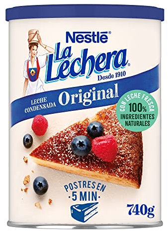 NESTLÉ LA LECHERA Leche Condensada Entera Lata Formato Ahorro, 740g