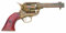 Deko Waffe 45er Colt Peacemaker, schwarz-messingfarben