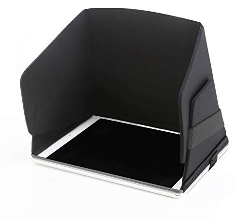 Collapsible Molded iPad Sun Shade and Privacy Hood Fits 9.7 Screens Case Travel Cover Sun Shield Sun Blocker Sun Guard Sun Protector Fits 9.7 Screens USA