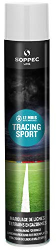Soppec 151800SPO Peinture aérosol pour traçage Terrain TRACING Sport 750 ML de Couleur Blanche-151800SPO-Soppec, Blanc