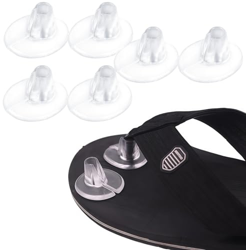 3Pairs Clear Unisex Soft Silicone Gel Sandal Thong Protectors Toe Guards Cushions Flip-Flop Non-Slip Toe Separator Cushions Insoles Toe Protectors Shoes Grips Pads (Style A)