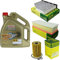 Filter Set Inspektionspaket 5 Liter Motoröl EDGE Titanium FST 5W-30 LL MANN-FILTER Innenraumfilter Luftfilter Ölfilter