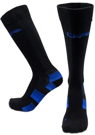 COMPRESSION FOR ATHLETES V1 Chaussettes de Contention Femme et Homme de Haute Qualité, Soutien de La Cheville et de La Voûte Plantaire, Chaussettes de Contention Homme et Femme fabriquées dans l'UE
