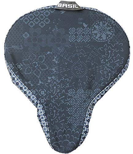 Basil Sattelüberzug Boheme Saddle Cover Indigo blau +Flicken