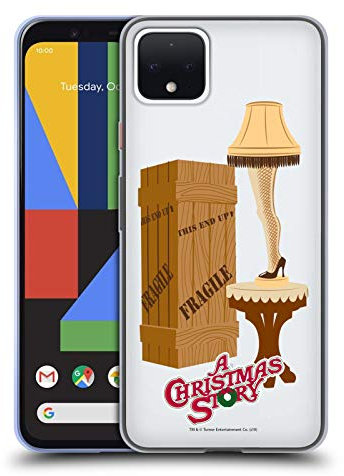 Head Case Designs Offiziell Offizielle A Christmas Story Bein Lampe Grafiken Soft Gel Handyhülle Hülle kompatibel mit Google Pixel 4