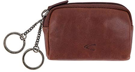 camel active Como Herren Schlüsseletui Schlüsseltasche Leder Mittelgroß Cognac Braun