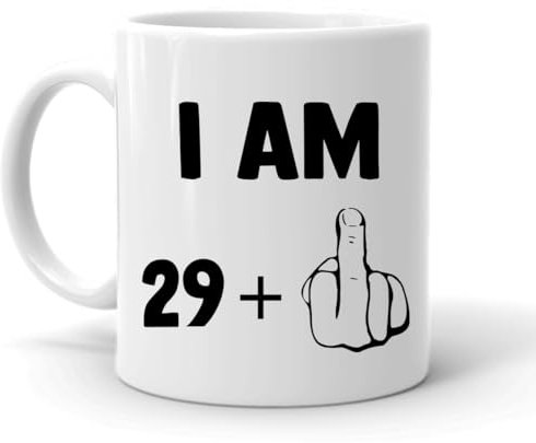 Forever Personal Designs Funny 30th Birthday (29 + 1) 11oz Mug with Gift Box