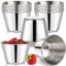 Bekith 20pcs Tasses à Sauce en acier Inoxydable 75 ml Sauce à Condiments Trempettes Sauces Bol pour Barbecue Restaurant Maison