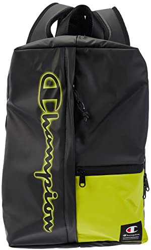 Champion Unisex Lifestyle Bags-802359 Rucksack, Schwarz/Schwefelgelb (Kk001)