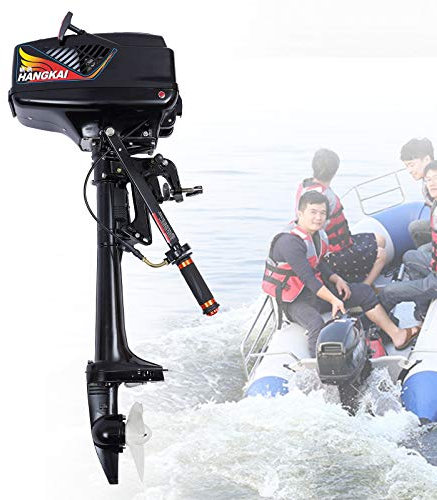 2 Takt 2.6KW benzinmotor, 3,6PS Außenbordmotoren Außenborder 55cc Benzin Motorboot Motor Wasserkühlsystem