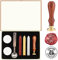 MeYuxg Harry Potter Stempel Siegelwachs Set, Hogwarts Magic School Wachssiegel Stempel für Harry Styles, Harry Potter Weihnachtsdeko, Einladungskarte, Geschenkbox