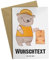 Mr. & Mrs. Panda Personalisierte Grußkarte Lieferdienstmitarbeiter Herz - Personalisierte Geschenke, Personalisierte Einladungskarte, Italiener,