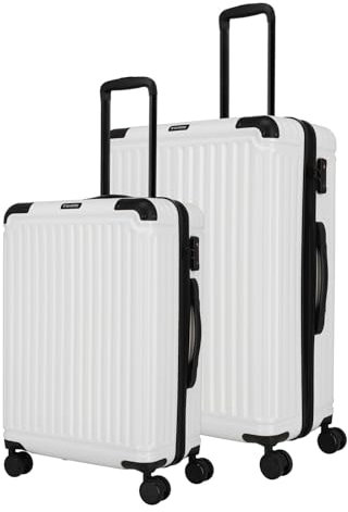 Travelite Cruise 4-Rollen Trolley-Set 2tlg L/M Weiss