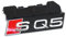 Audi 80A853736E2ZZ Schriftzug SQ5 Kühlergrill Clip Emblem Logo Plakette, Chrom/rot, für Facelift ab 06/2020