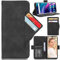 BAILI Lederhülle für Fairphone 5 Hülle, Tasche Cover Etui Handyhülle für Fairphone 5, Schwarz