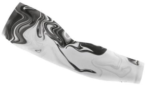 Nyfter - Gaming Arm Sleeve Premium Gaming Sleeve Anti-Schweiß Effekt temperaturregulierend für performance Verbesserung im Gameplay (White-Black, XS)