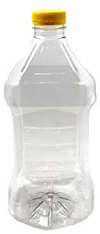 Bottiglia Pet Litri 2 completa di tappo plastica vendute in blister da 100 pezzi