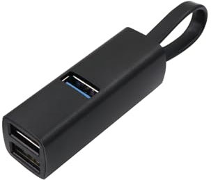 RIIEYOCA USB A a USB 3.0, 3 puertos USB 3.0 Extensor, USB 2.0 Hub, Mini Aluminio Portátil 3 Puertos Splitter Storage USB Hub Expansion Hub para coches, teléfonos móviles, ordenadores portátiles y PC