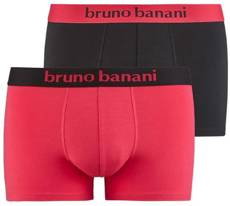 Bruno banani - Flowing - Retro Short/Pant - 2er Pack (XXL Magenta/Schwarz)