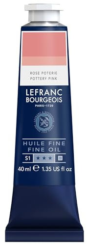 Lefranc Bourgeois Huile Fine Tube 40ml Rose Poterie