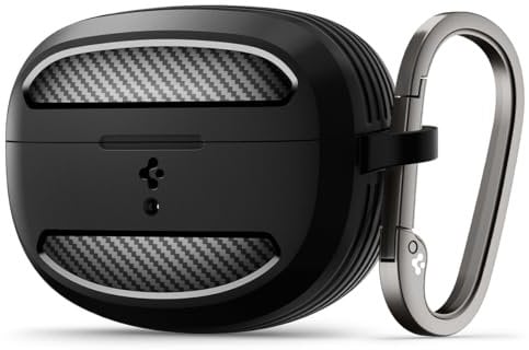 Spigen Rugged Armor Case Compatible with Bose Ultra Open Earbuds (2024) - Black