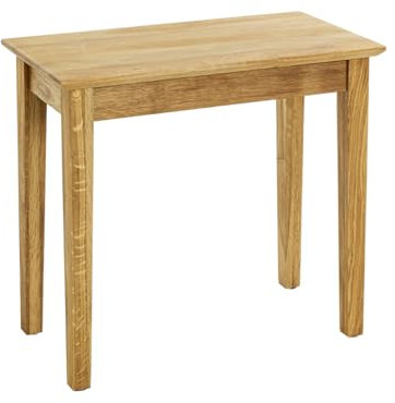 HAKU Möbel Beistelltisch, Eiche, Massivholz - Maße: B 56 x H 52 x T 30 cm, Style: Traditional