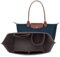 ZOLGINAH Taschen Organizer für Longchamp Le Pliage, Handtaschen Organizer aus Filz, mit Multifunktionalen Taschen Großes Fassungsvermögen Dunkelgrau L