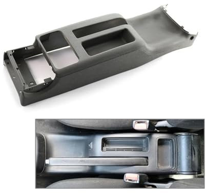 LTQSIV Accoudoir Boîte Noir Gris Beige Accessoire Intérieur Voiture Console Centrale Arrière Porte-gobelet 1J0863323N pour VW pour Golf 4 IV MK4 pour Bora Accessoires Voiture(Gris)