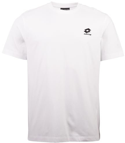 Lotto Men 1124001, Regular Fit T-Shirt, Bright White, L