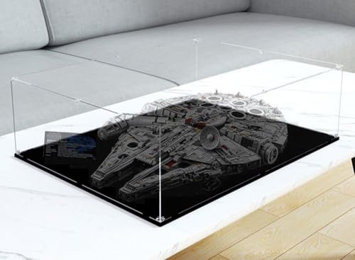 Vitrine Acryl Kompatibel Mit Le-go 75192 Millennium Falcon, Staubdichte Aufbewahrungs Und Organisationsvitrine Für Das Modell (Nur Vitrine) C,3mm