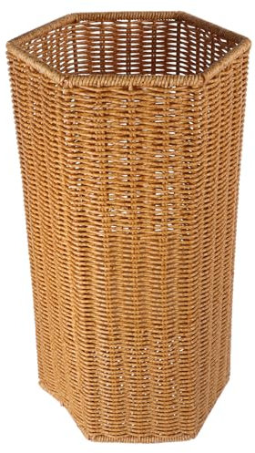 BESTYASH Porte-parapluie En Rotin Artificiel Grand Capacité Pour Entrée Support Multifonctionnel Résistant Pour Parapluies Longs Et Pliants Rangement Créatif Pour Maison Et Bureau