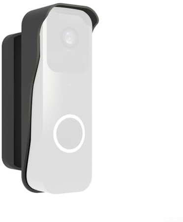 Zilimontt Adjustable Doorbell Mount Bracket 45-135 Degree Camera Angle Wall Mount Kit Compatible With For Blink Video Doorbell Security Camera Black Weatherproof