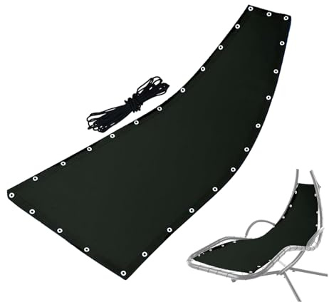 Huvqianu Ersatz-Schaukel aus Stoff, Chaiselongue-Abdeckung, 64 x 190 x 22 cm, wasserdichtes Tuch, Hinterhofschaukel für Terrasse, Sitzgelegenheit, Hängematte, Hof, Garten, Outdoor, Camping