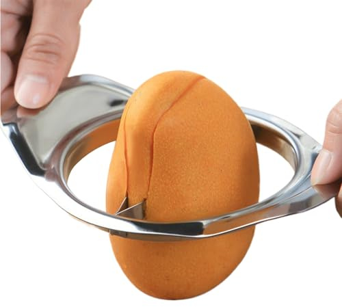Removedor De Huesos De Mango, Herramienta Cortadora De Mango - De Extracción De Hoyos De Mangos De Acero Inoxidable | Pelador Y Rebanador De Frutas, Utensilios De Cocina, Ergonómico Para Fr