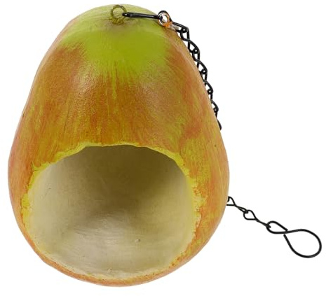 Homoyoyo Pear Shaped Hanging Bird Feeder Outdoor Garden Decor Material for Trees Balcony Use Attracts Wild Birds Parakeets