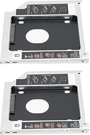 Aramox 9.5mm 2.5-inch HDD SSD Caddy for Laptop Optical Drive Bay, Compatible with MacBook Pro MD101 MD102 MD103 and More (Support Dual Boot, SATA 6Gbps)