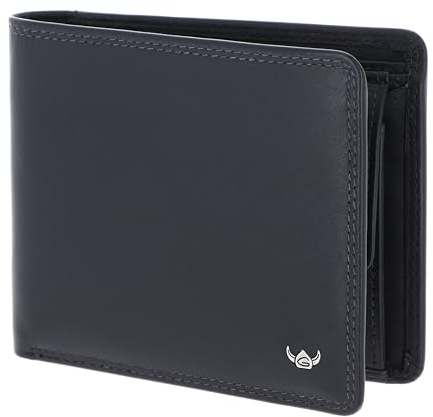 Golden Head Leder Geldbörse Polo RFID Protect Scheintasche 1197 Marineblau dunkelblau