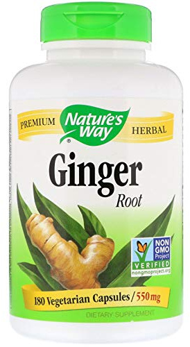 Nature's Way Ginger Root 550 mg, Capsules 180ea