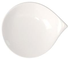 Villeroy und Boch Flow Brotteller, Premium Porzellan, 20 x 17 cm