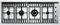 Piano cottura a Gas 120 cm - BARAZZA 1PLB3T