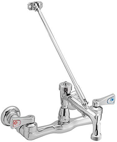 Moen 8124 Commercial M-Dura Two-Handle Service Sink Faucet with Vacuum Breaker and 2.5-Inch handles, Chrome